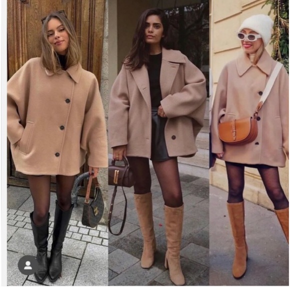 Oversized coat Bloggers Favorite Zara lookalike nwt - Picture 3 of 12